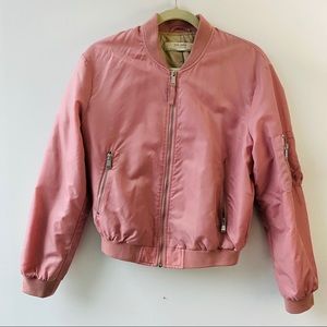 ZARA: Pink Bomber Jacket